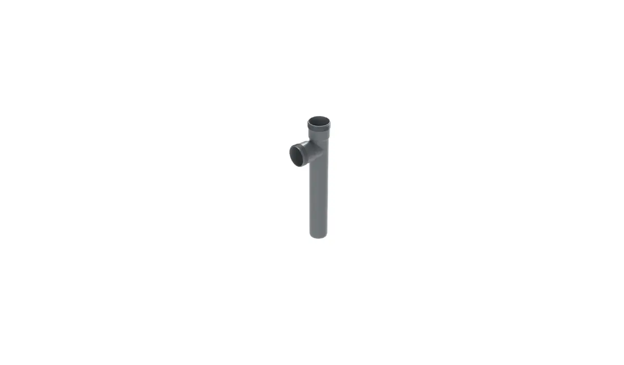 2 x G1½” Threadedconnection pipe with Ø40mm outlet proper with dishwasher connection