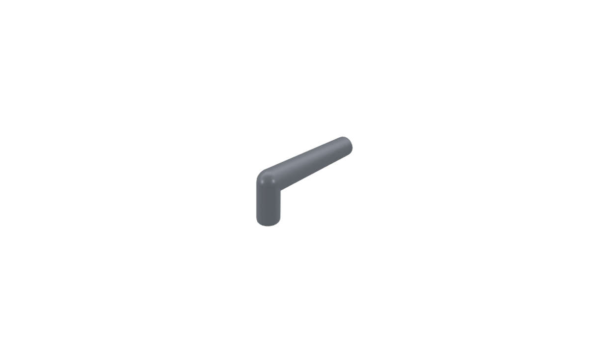 Ø40 mm smooth elbow pipe