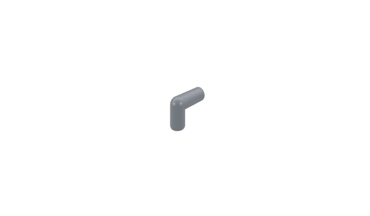 Ø40 mm smooth elbow pipe